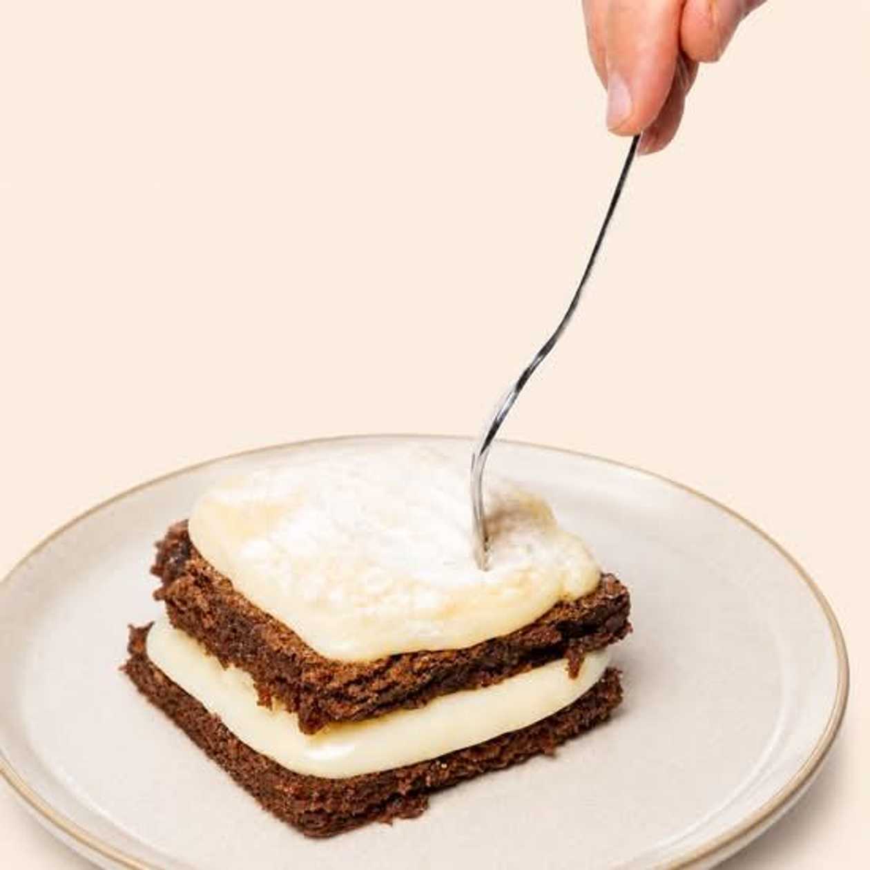 Nido Milk Stuffed Brownie