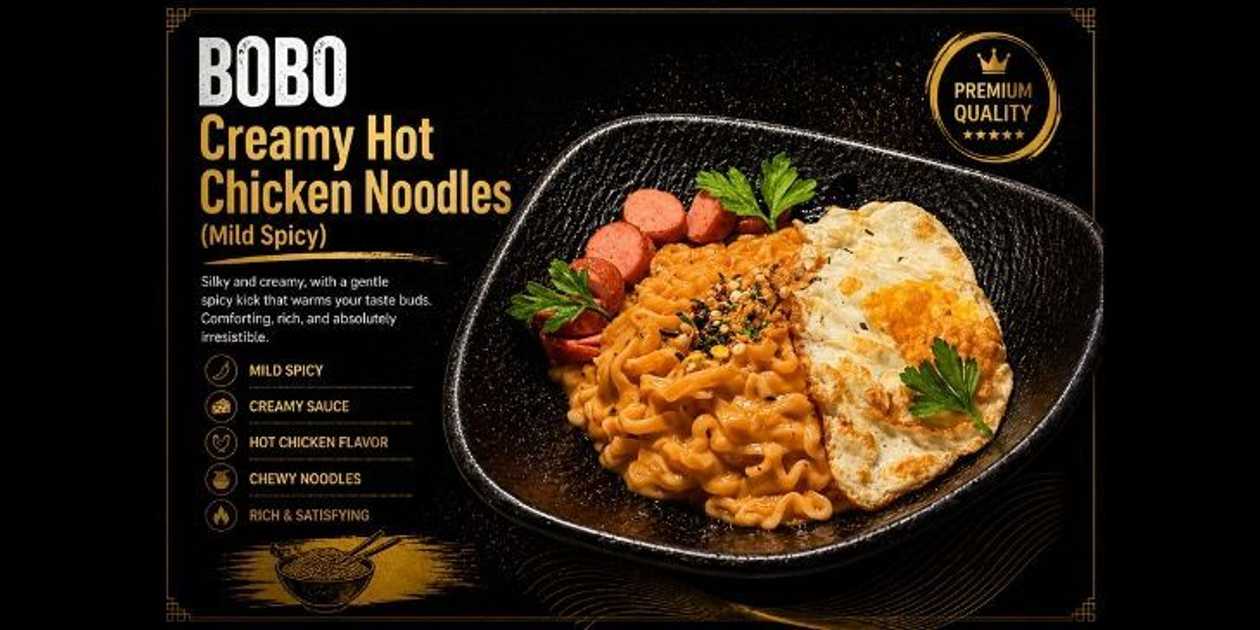 Kremalı Kore Od Noodle (Az Acı)