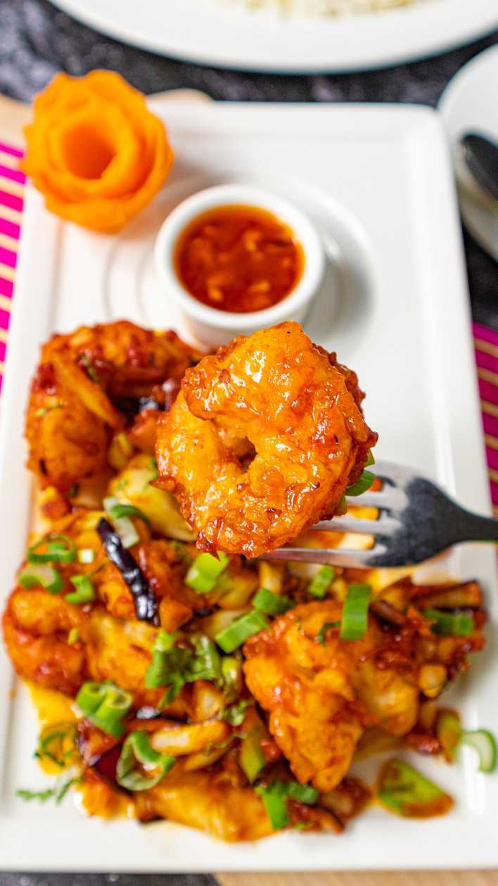 Chilli Garlic Prawns