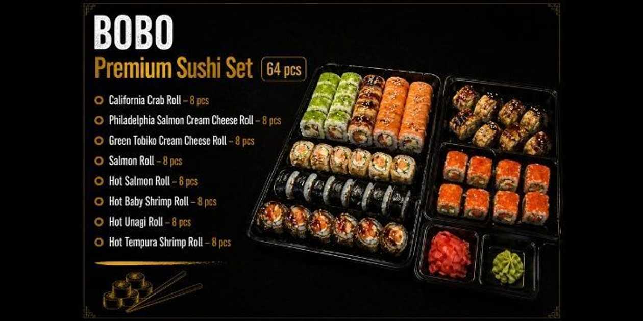Premium Sushi Seti (64 əd.)