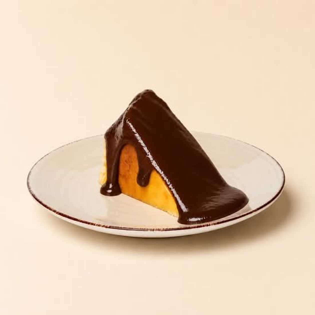 Basque Chocolate Cheesecake Slice