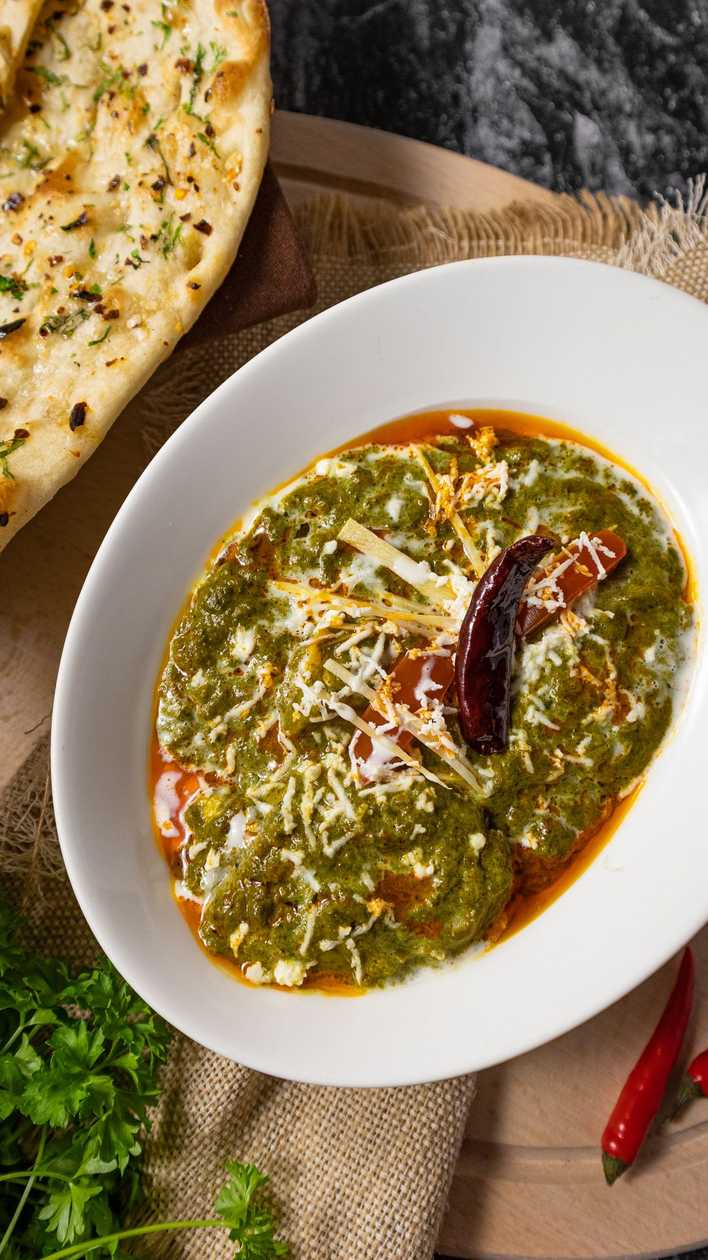 Saag Aloo / Saag Corn