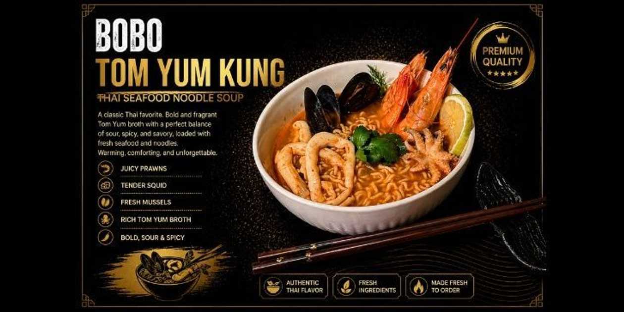 Tom Yum Noodle Şorbası