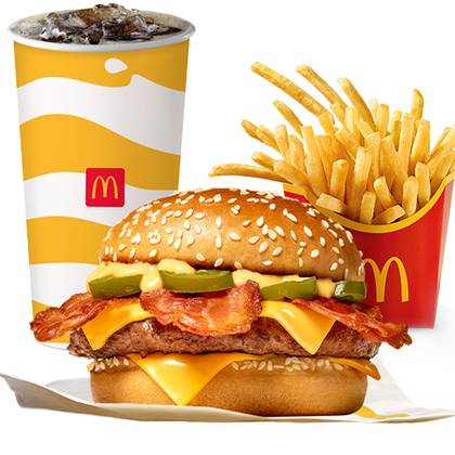 CHEESY JALAPENO BACON QUARTER POUNDER LARGE MEAL