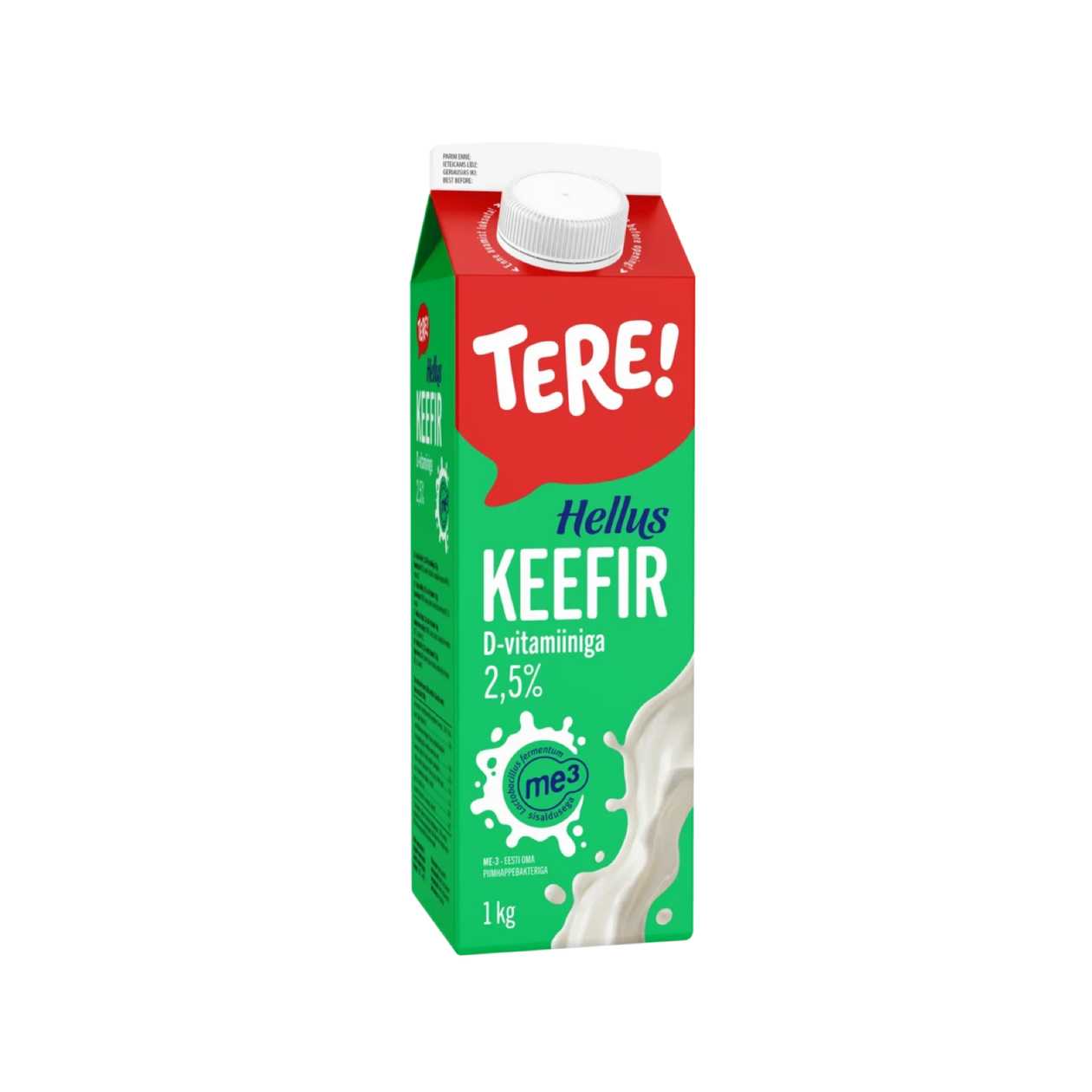 Tere, keefir Hellus 2.5%, 1l (aegub peagi)