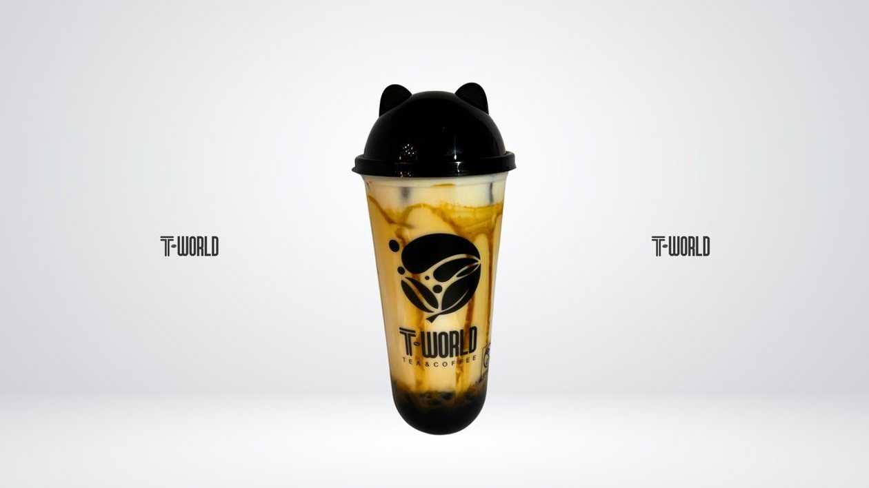 Brown Sugar Boba s Jahodou