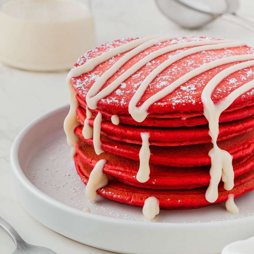 Red Velvet Pancakes