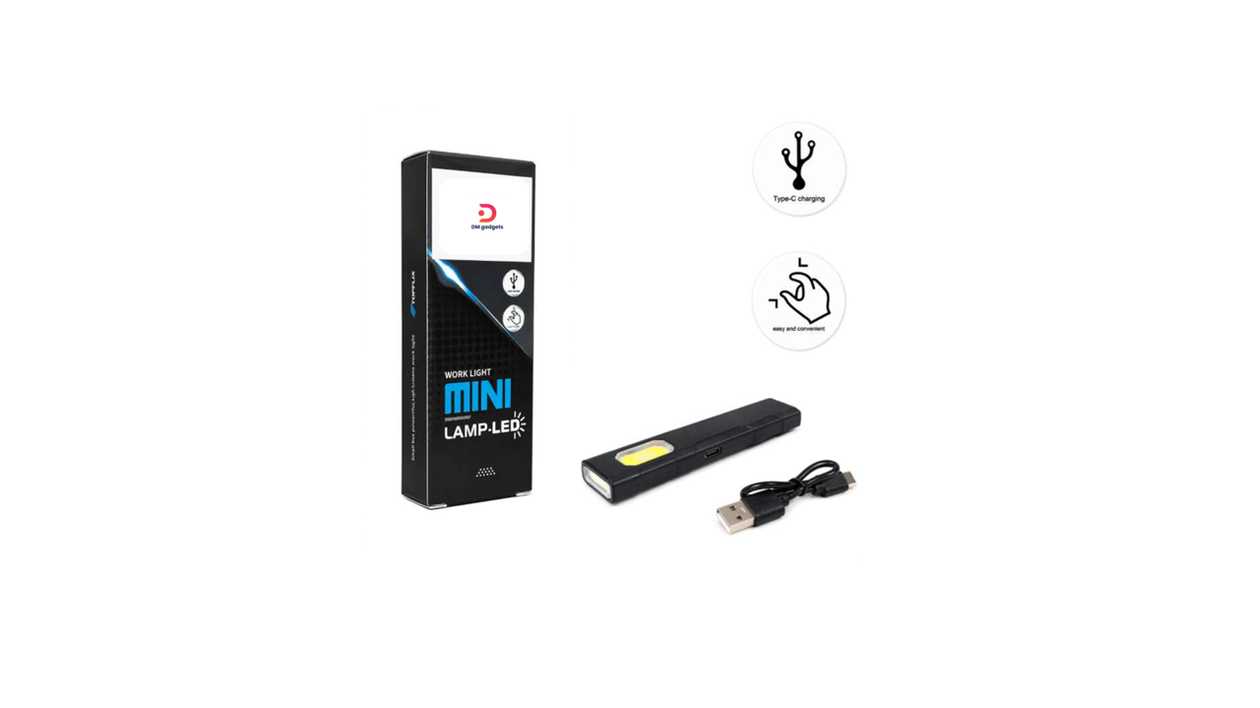 #406D5A#DM®Rechargeable Magnetic Mini LED Work Light USB Type-C