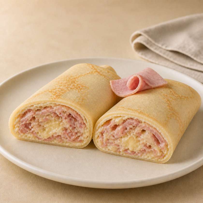 С ветчиной и сыром