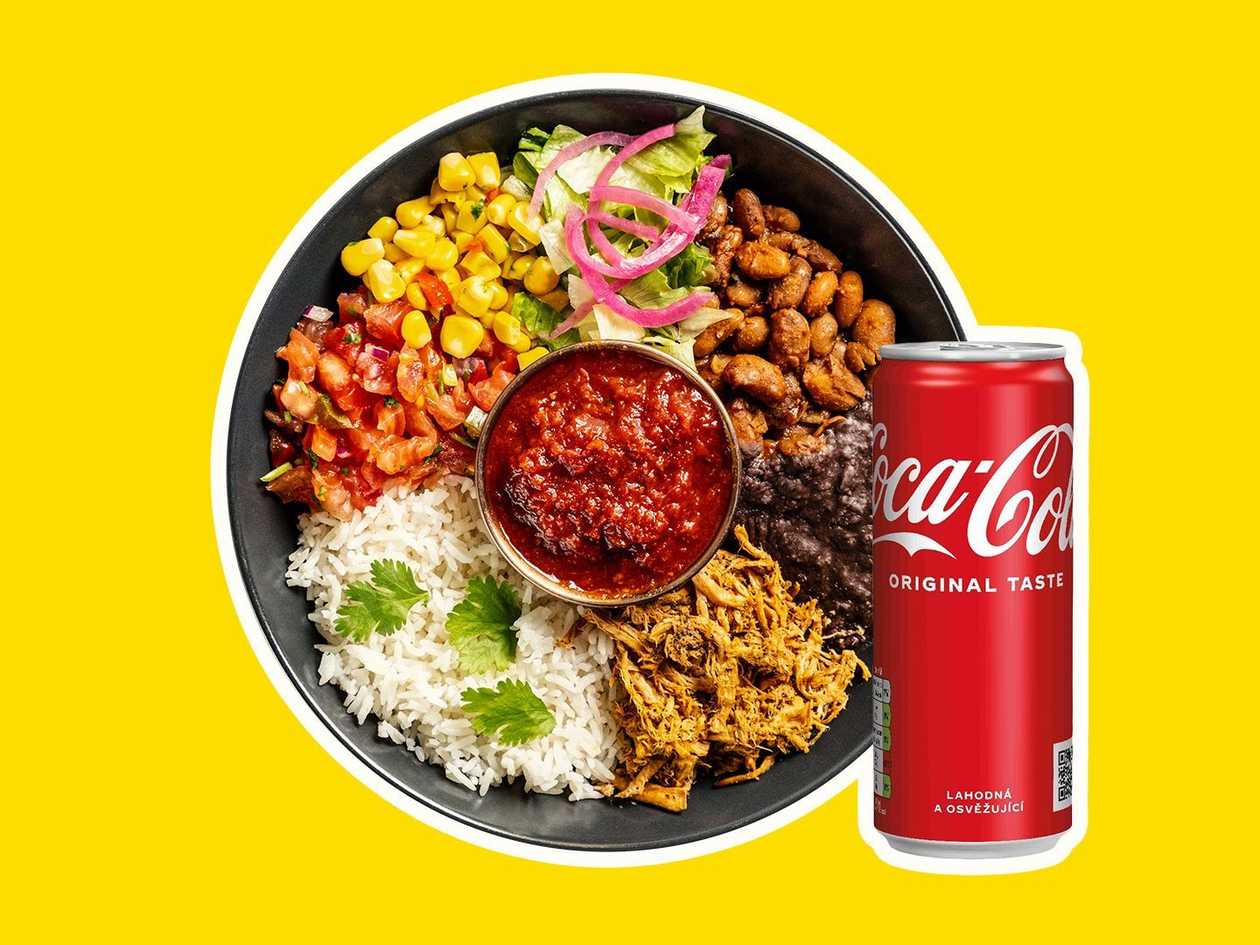 Mexican Bowl pork + Coca-Cola 0,33l