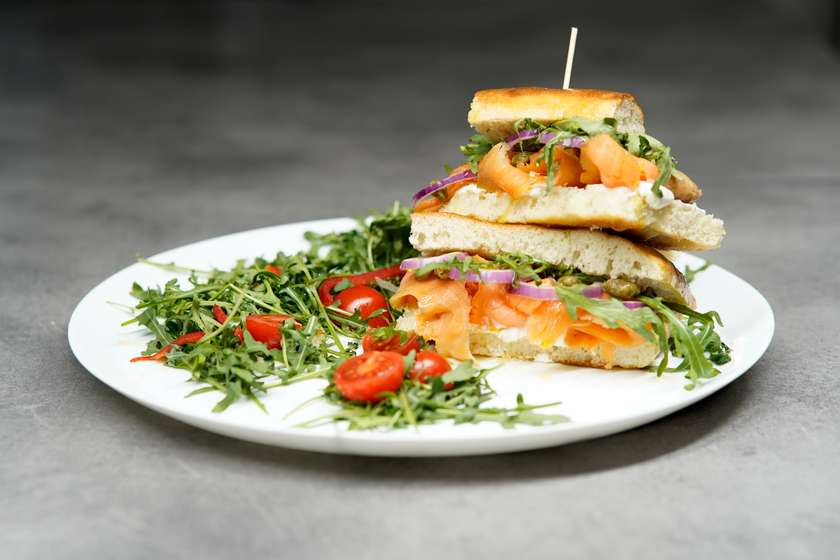 Focaccia con Salmone Affumicato 350gr
