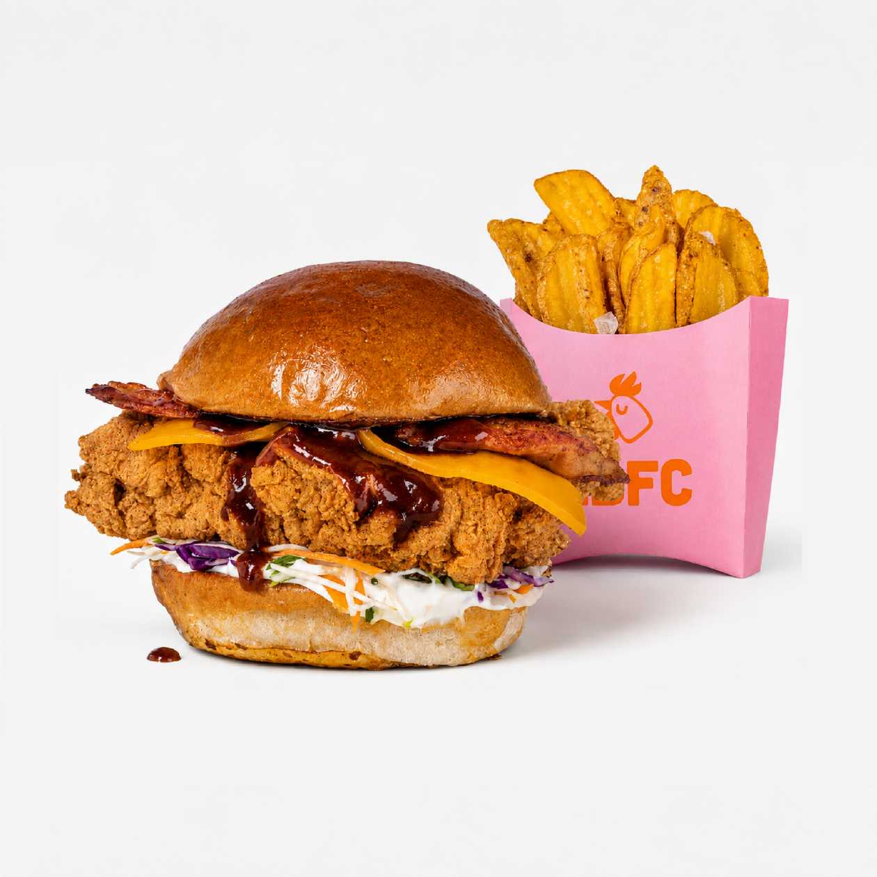 COMBO | BBQ Burger, Fries Crispers 130g