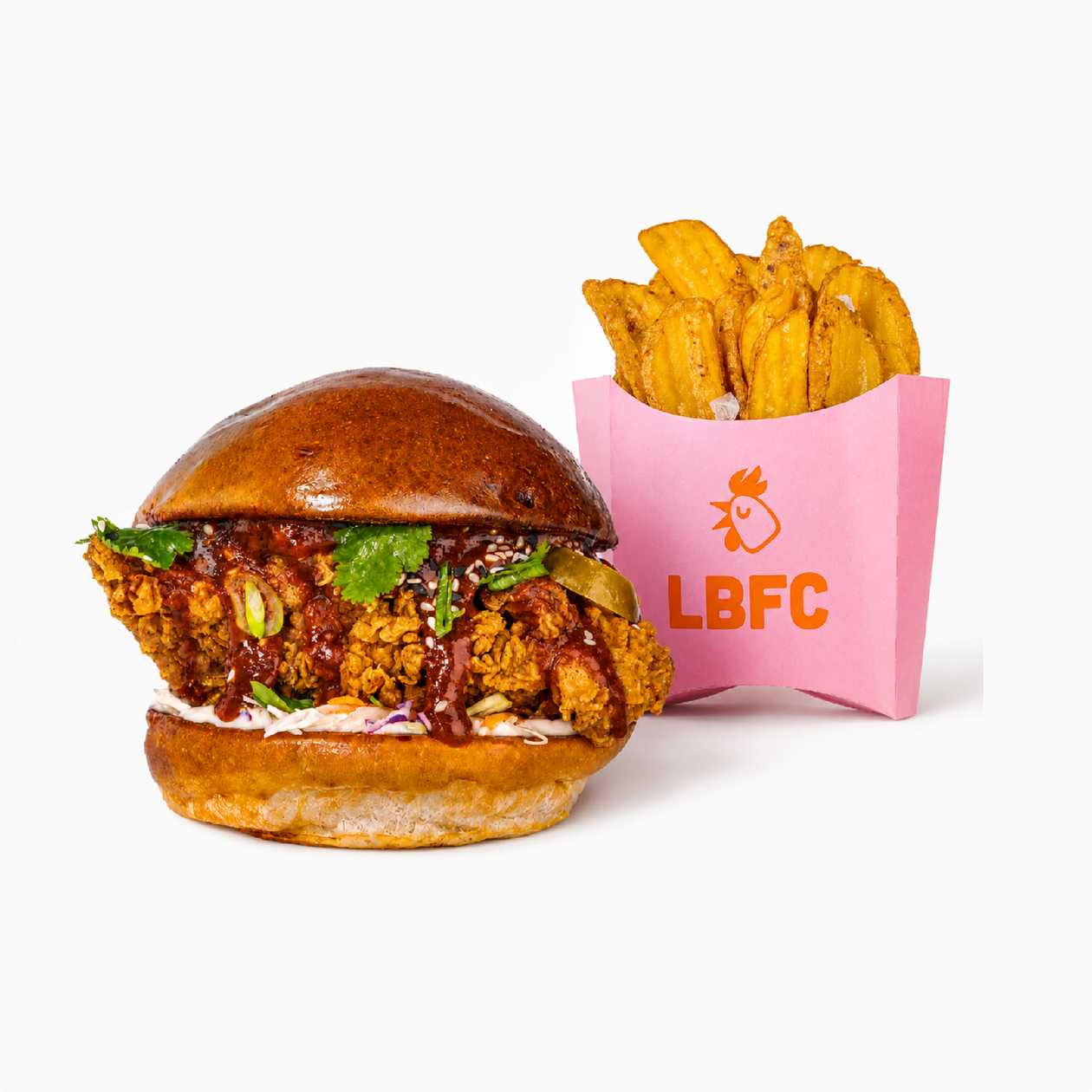 COMBO | Spicy Korean Burger, Fries Crispers 130g