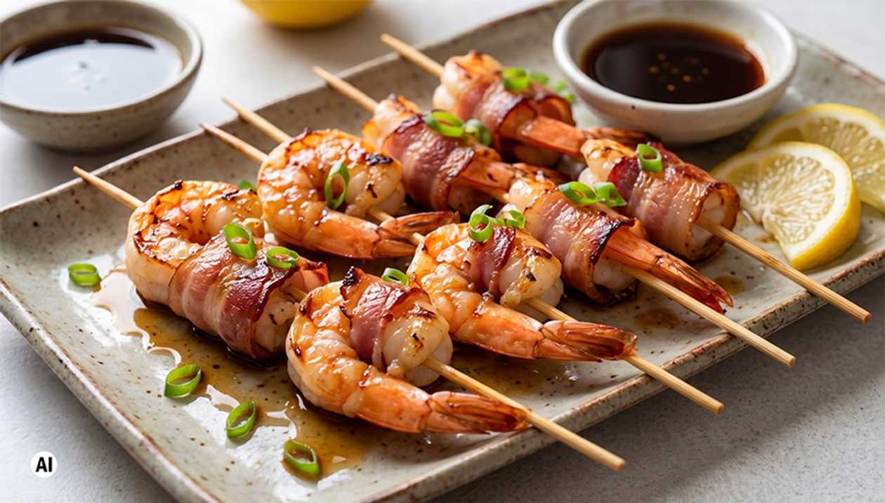 T09: Shrimp with Bacon 8 Pcs.
