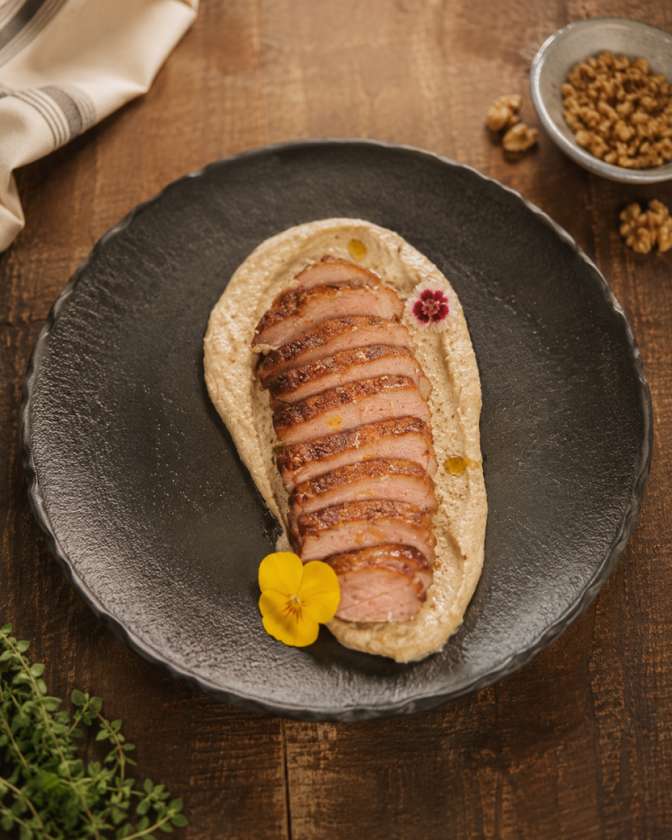 Duck Breast with Walnut Bazhe Sauce