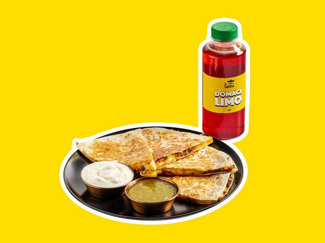Quesadilla + Capolito's limonáda 0,5l
