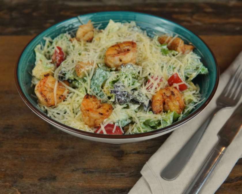 Caesar Salad with Shrimp