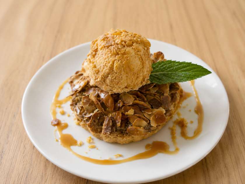 Apple Tart with Ice Cream