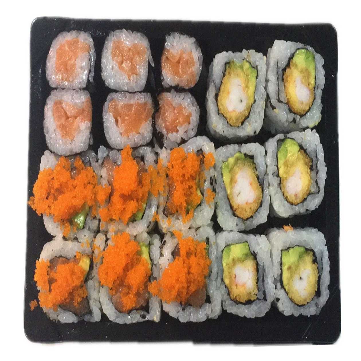 1015: Mixed California with Sauces 18 Pcs.