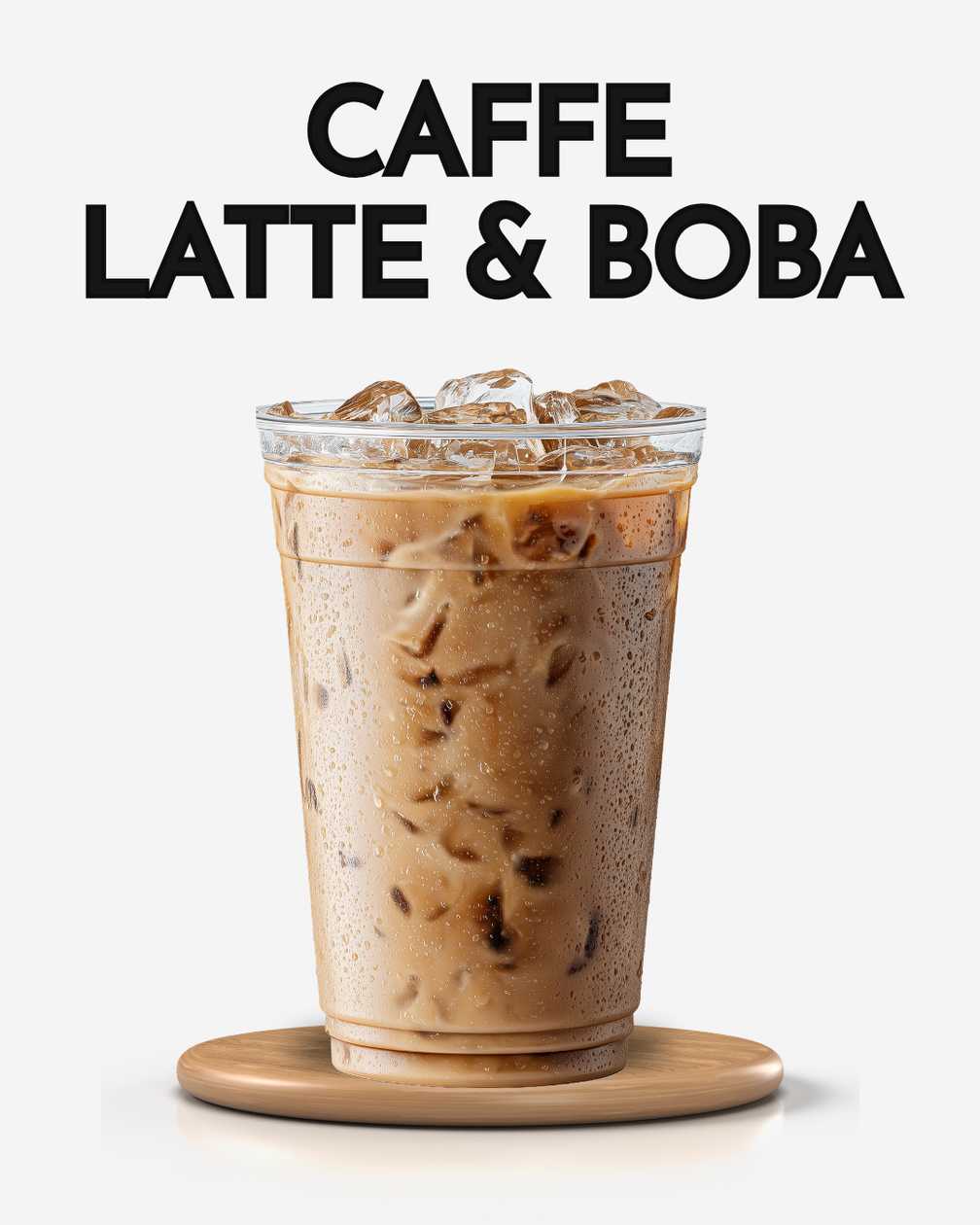 Caffe Latte and Boba. 450 ml.