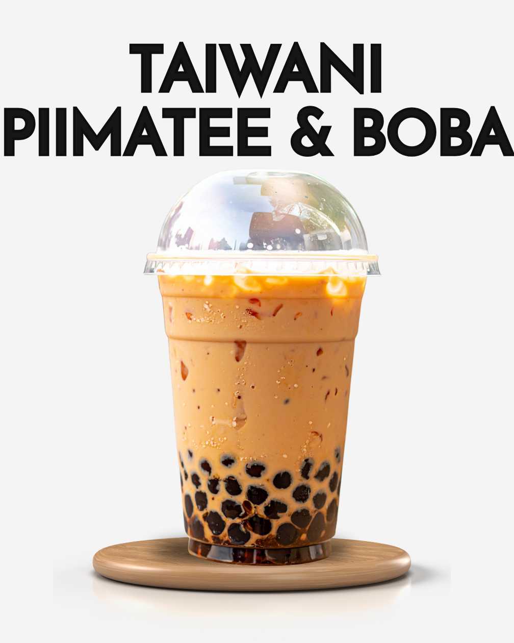 Taiwanese milk tea and Boba. 450 ml.