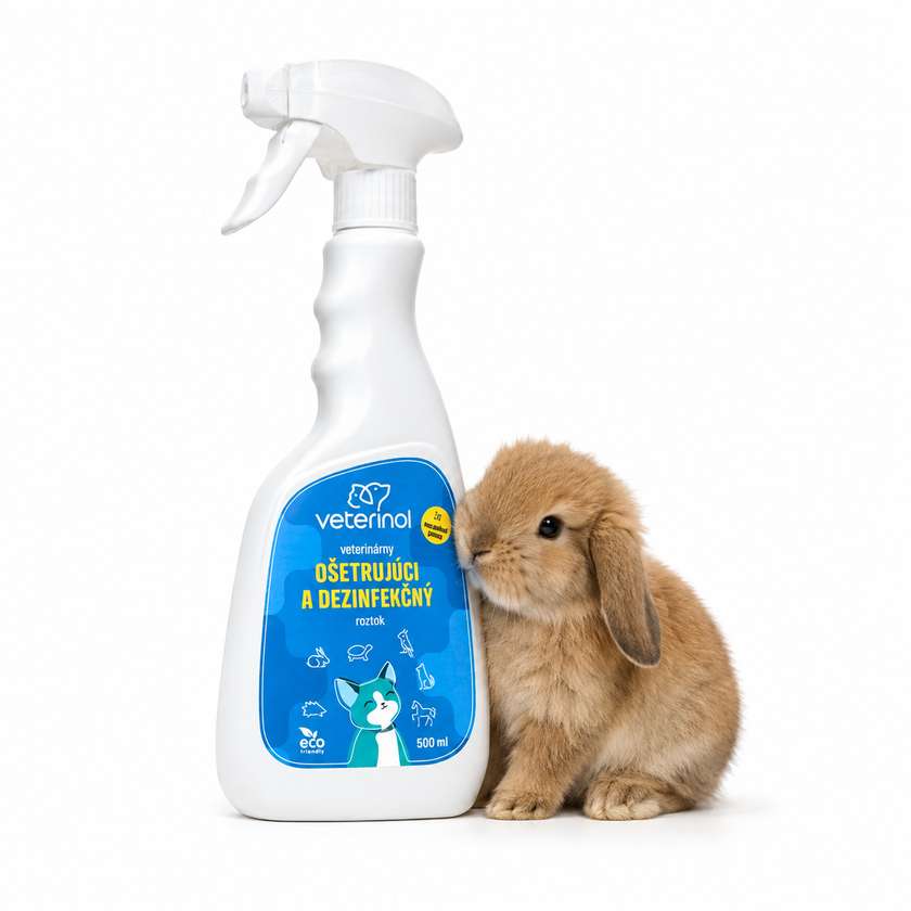 VETERINOL ošetrujúci a dezinfekčný veterinárny roztok - Sprej 500 ml