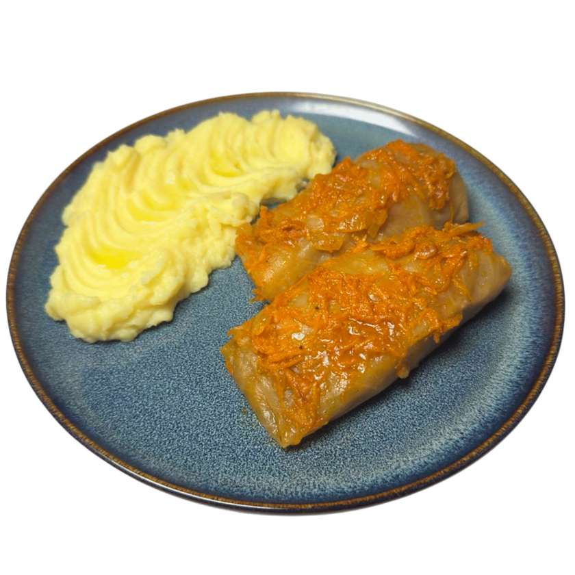 Cabbage Rolls with Mashed Potatoes