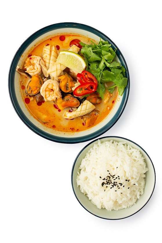 Tom Yum Soup with Seafood, Spicy