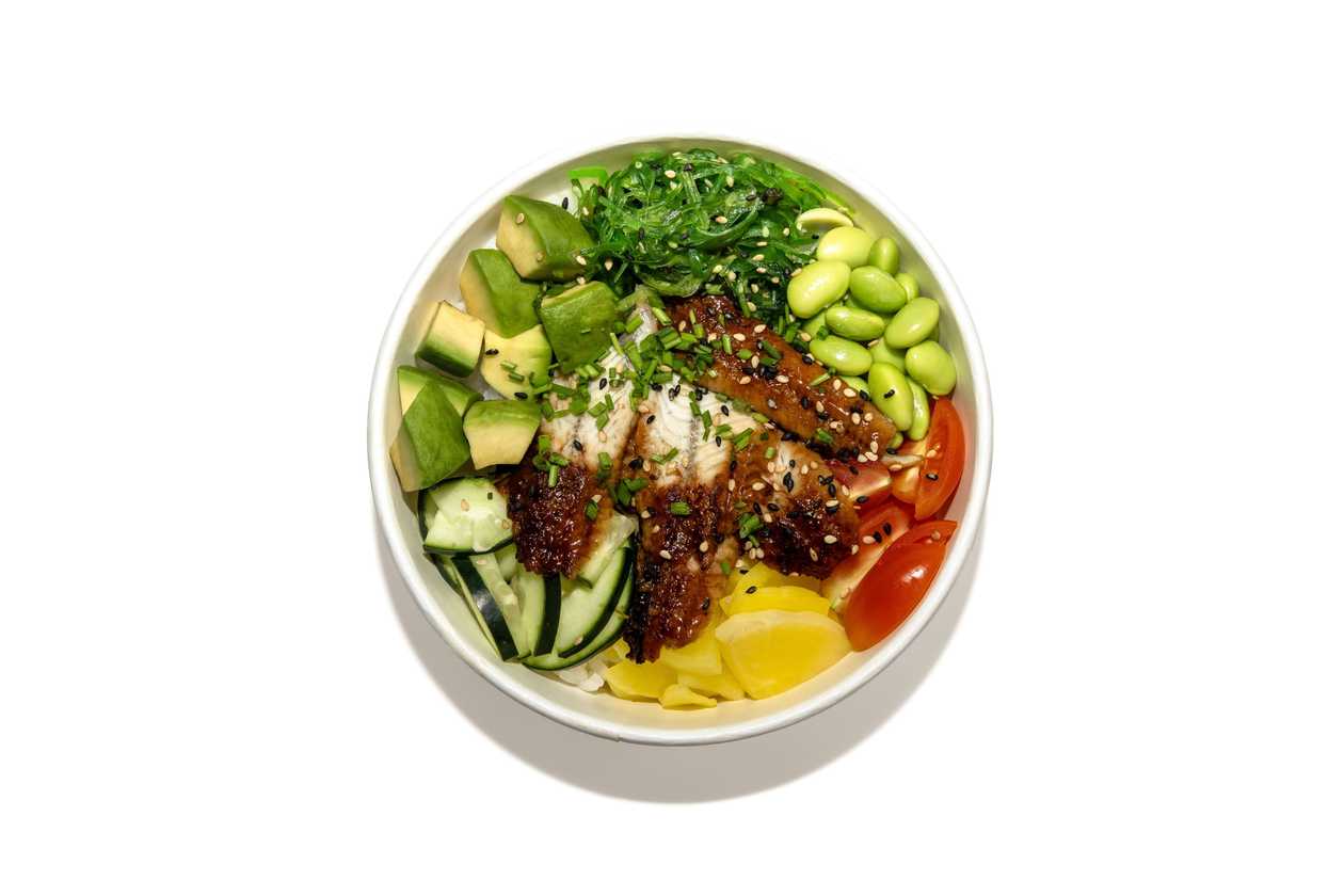 Eel Poke Bowl with Avocado (Unagi)