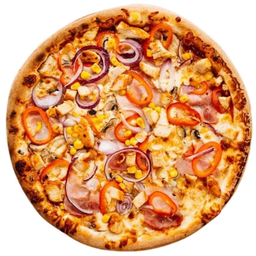 24cm Pizza barbeque pui