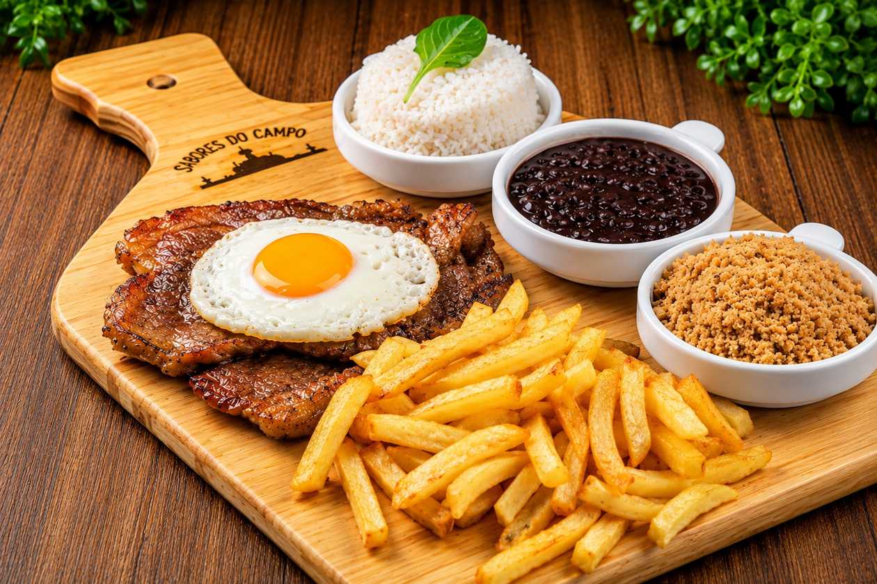 Rump Steak with egg on top