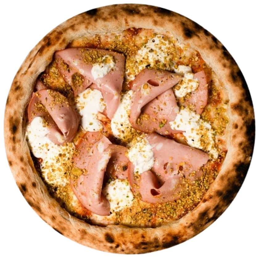 Pizza Mortadella e Stracciatella Napoletta