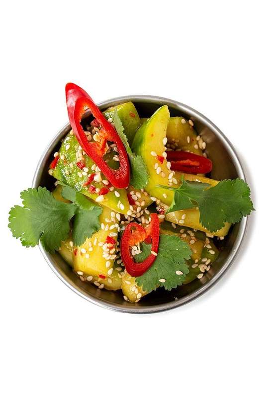 Spicy Pickled Cucumbers (Vegetables, Vegan)