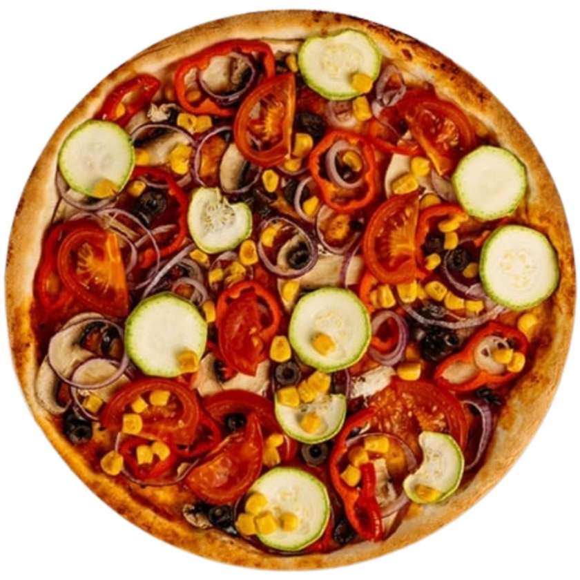 Pizza vegetariana de post 30cm