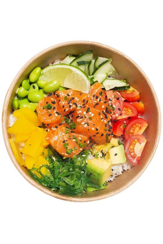 Salmon Poke Bowl with Avocado