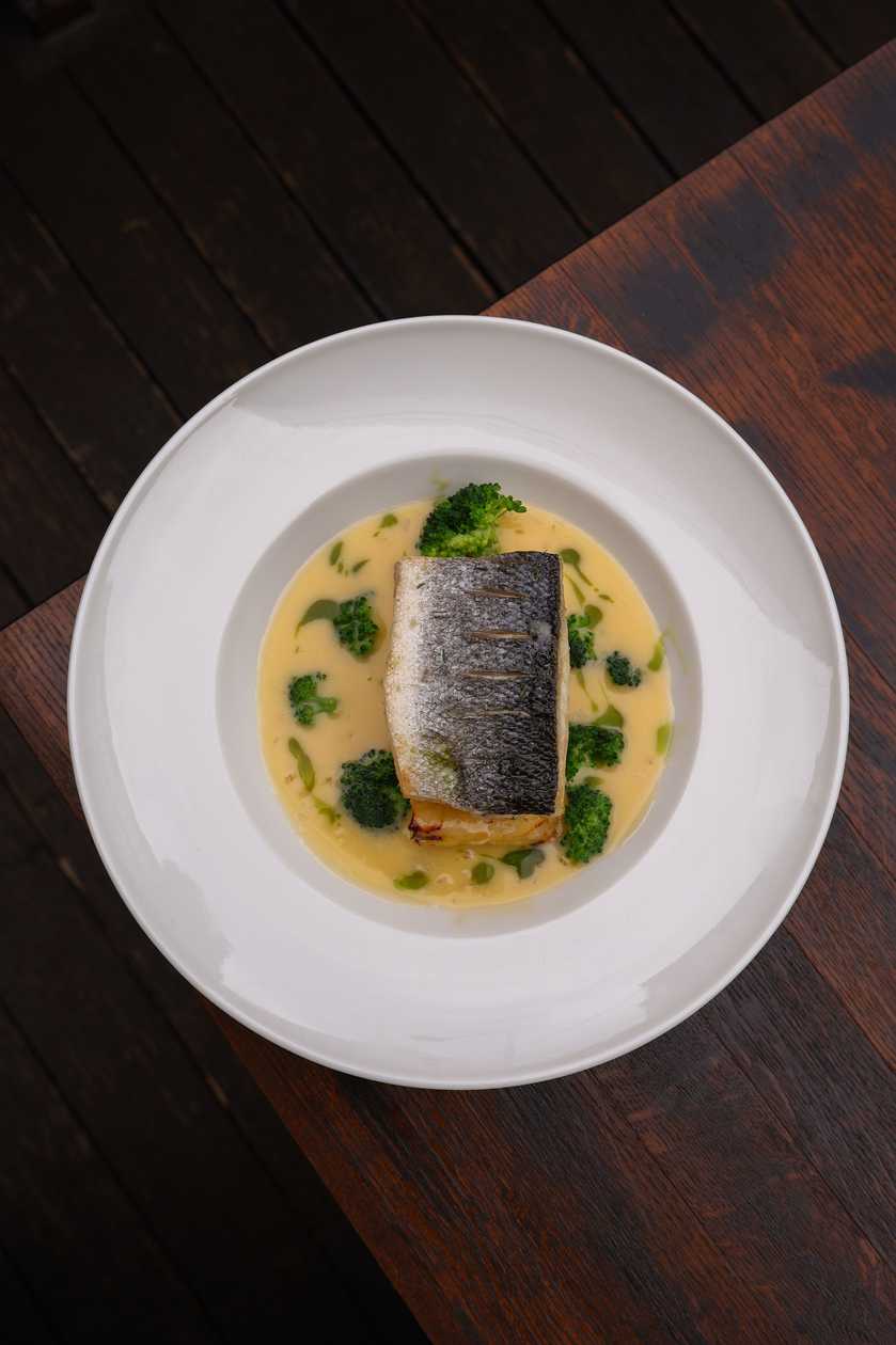 French-style sea bass fillet