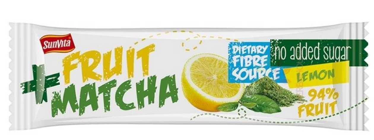 Sunvita Fruit+Matcha Fruit Bar Lemon 30g