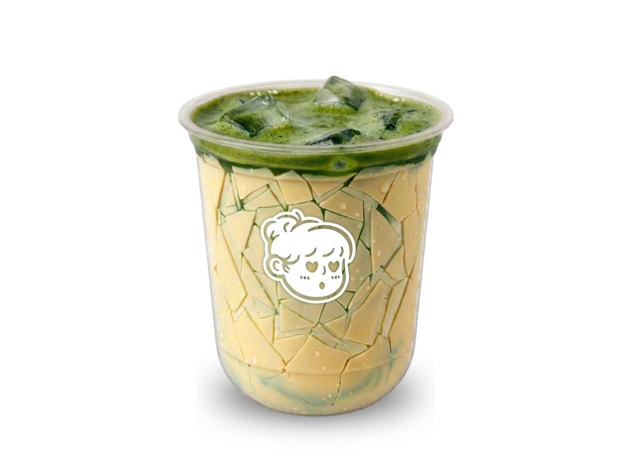 CRACKED WHITE CHOCOLATE MATCHA LATTE! 🍃🍫