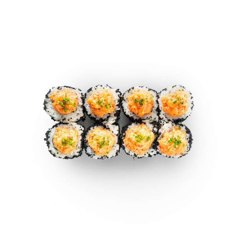 Salmon kimchi roll