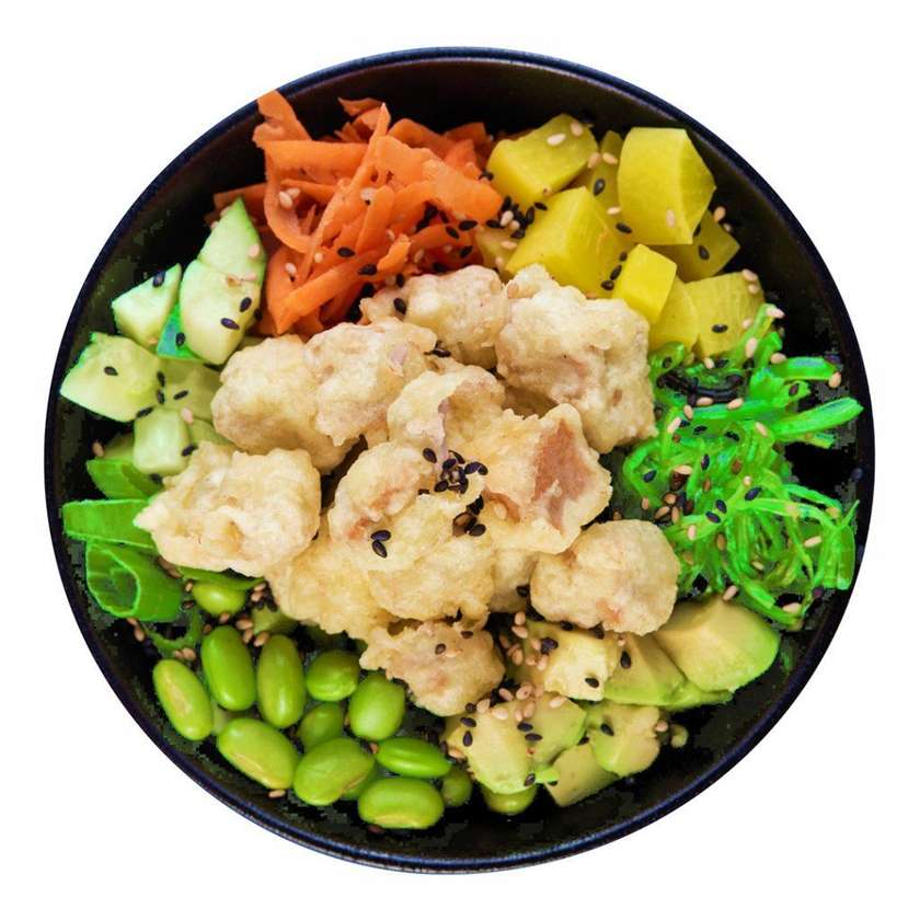 Poke Bowl s tuňákem v tempuře 300g
