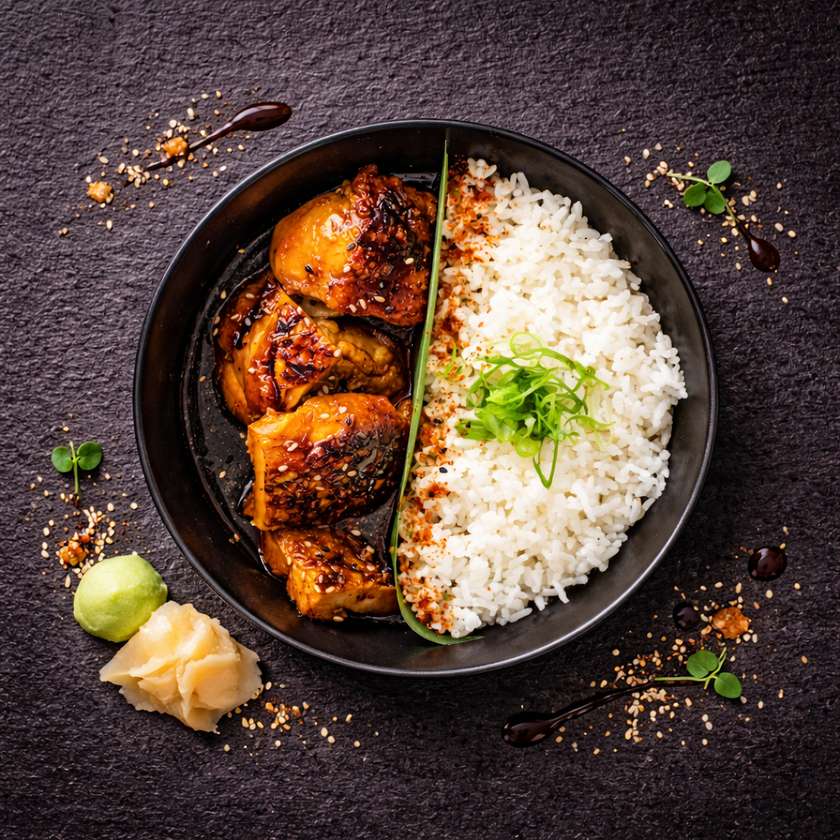Kuře teriyaki s rýží