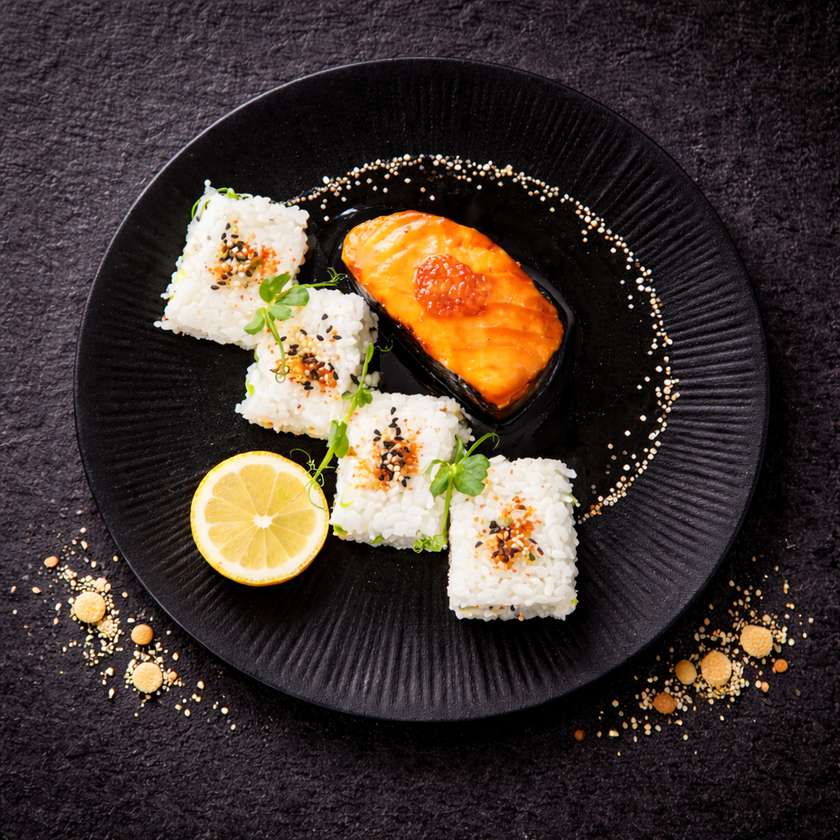 Losos Teriyaki s rýží
