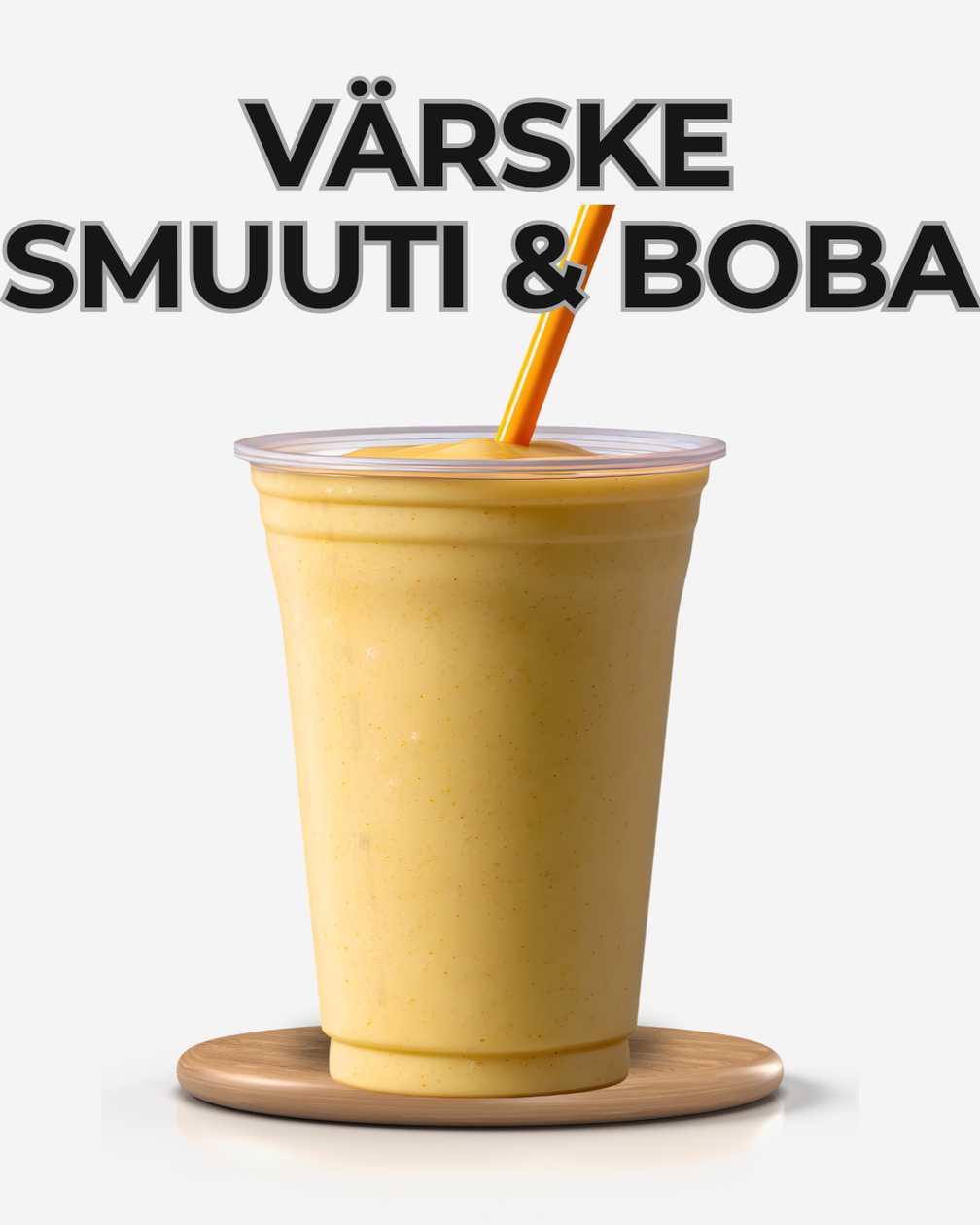 Smoothie and Boba. 450 ml.