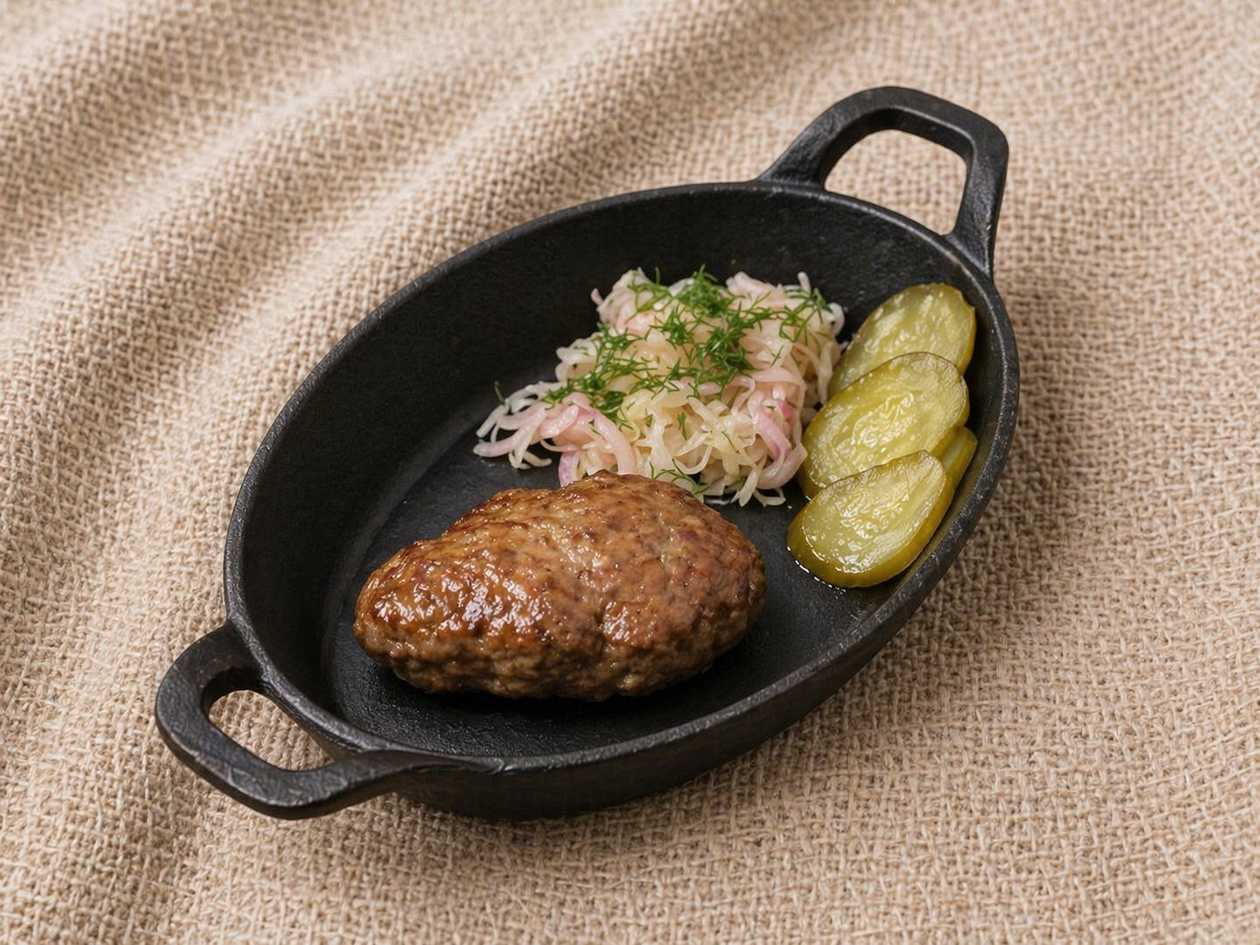 GRANDMA'S CUTLET WITH FRIED POTATOES
