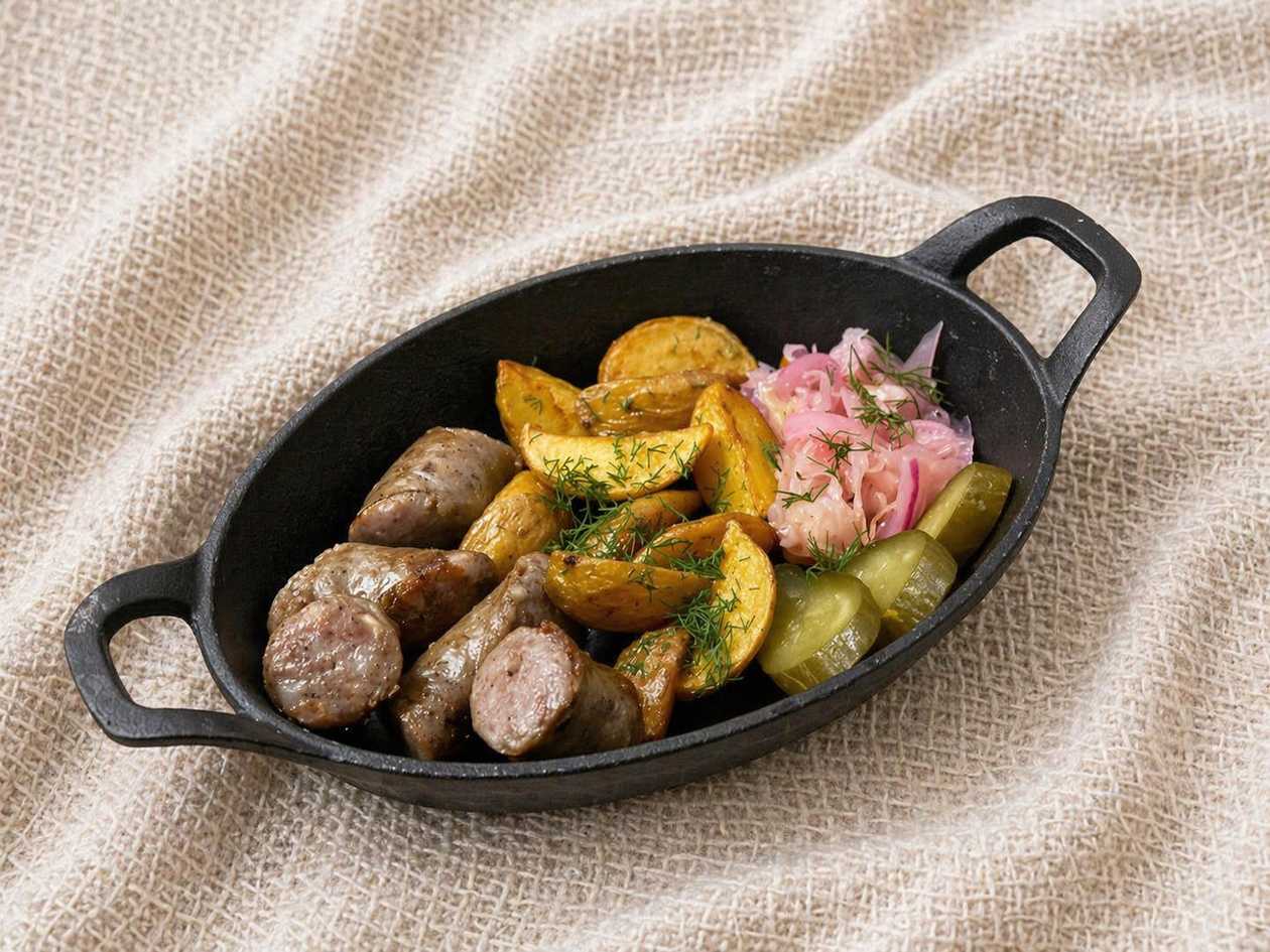 Homemade sausage from Panas