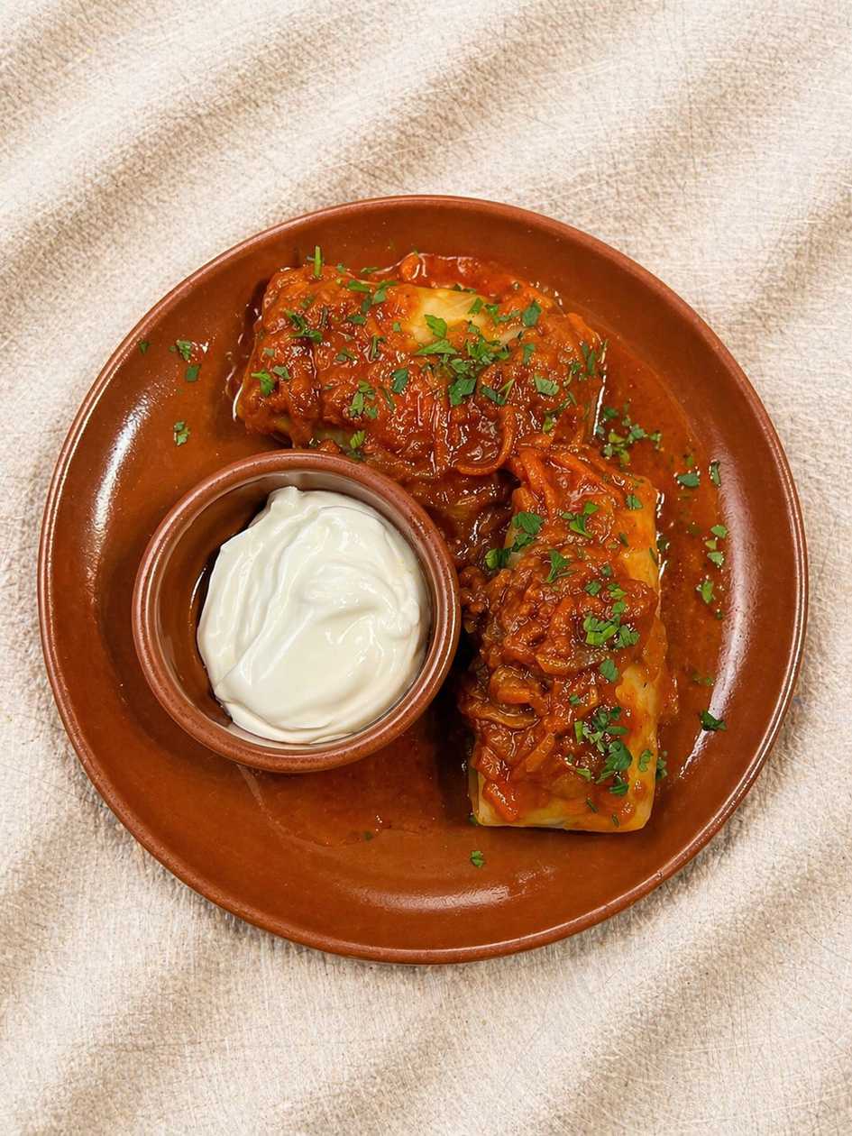 CABBAGE ROLLS WITH CREAM