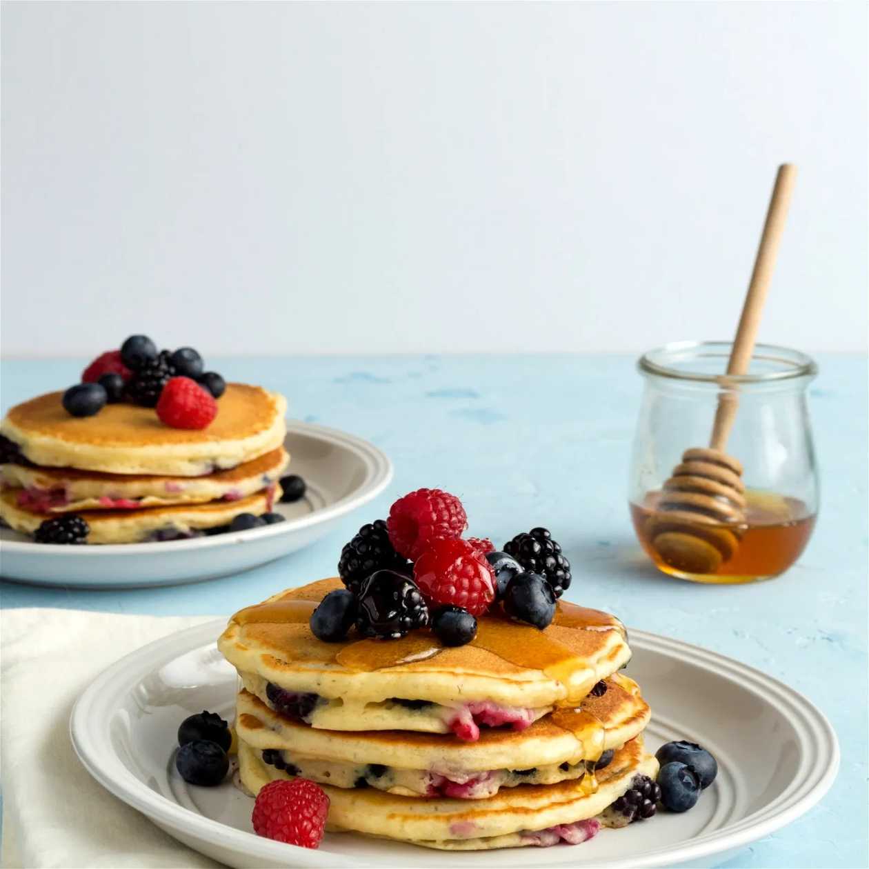 American Pancakes Forest Fruits