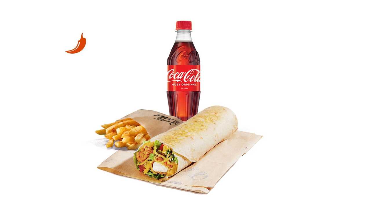 Menu Crispy Chicken Burrito Honey Mustard ( produs picant )