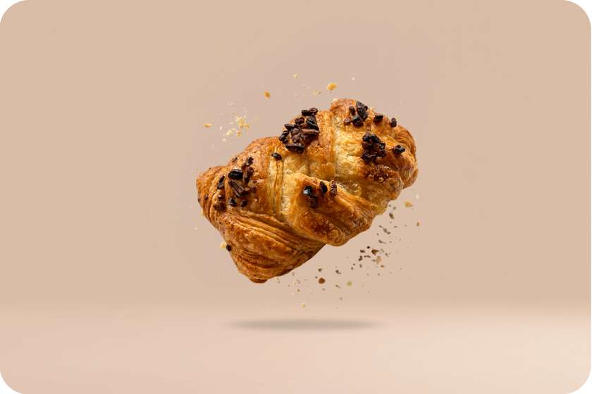 Danish with maple syrup and pecans