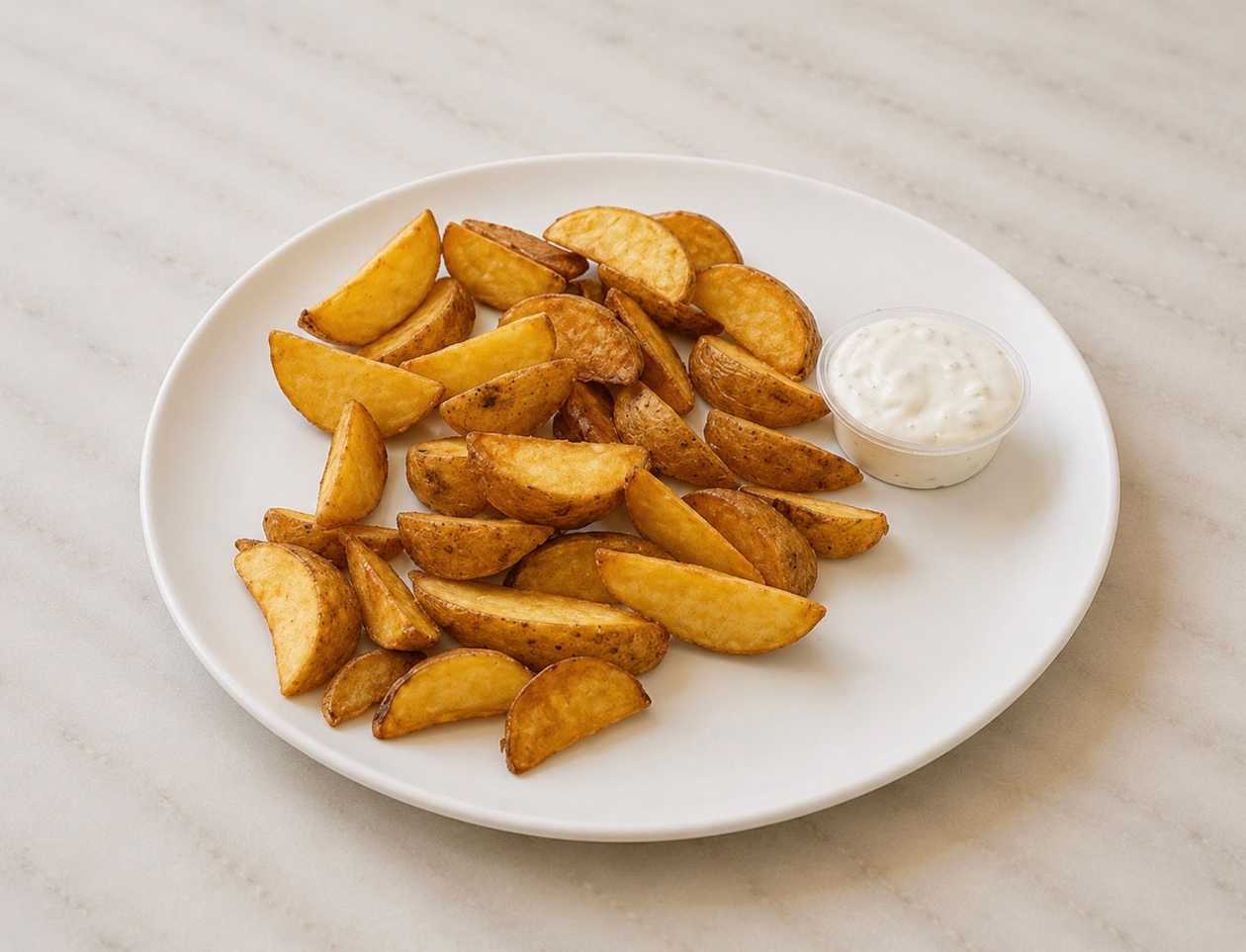 Americké Patatas s Tatarskou omáčkou